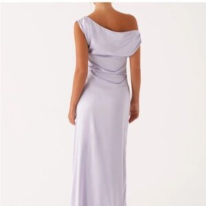 💜 Peppermayo One-Shoulder Satin Maxi Dress – NWT